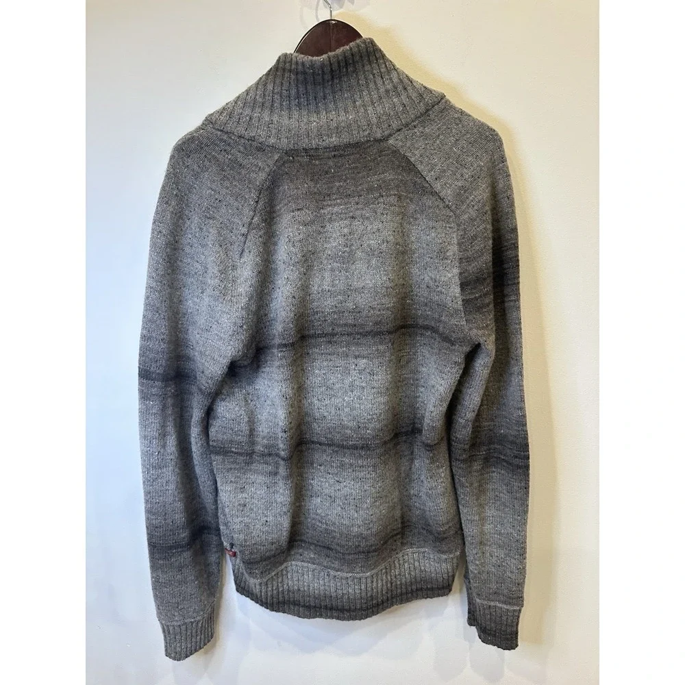Banana Republic Heritage Shawl Collar Cardigan Sweater Men's‎ L Gray Wool Blend
